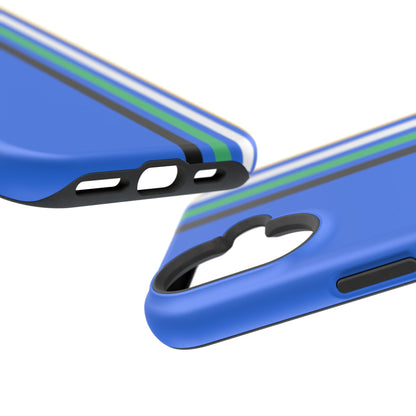 Electric Stripes iPhone 16, 15, 14, 13 - MagSafe Magnetic Tough Case by HitStickers