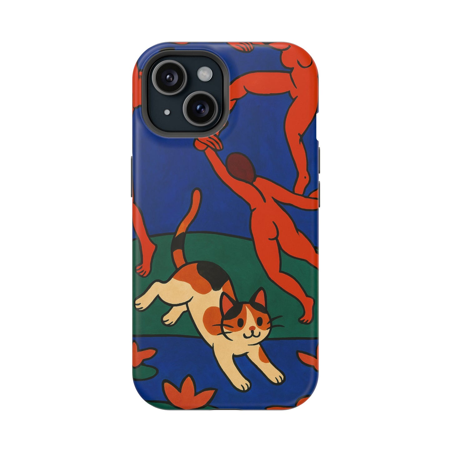 Dancing with the Cat – Matisse Inspired – iPhone 16, 15, 14, 13 – MagSafe Magnetic Tough Case by HitStickers