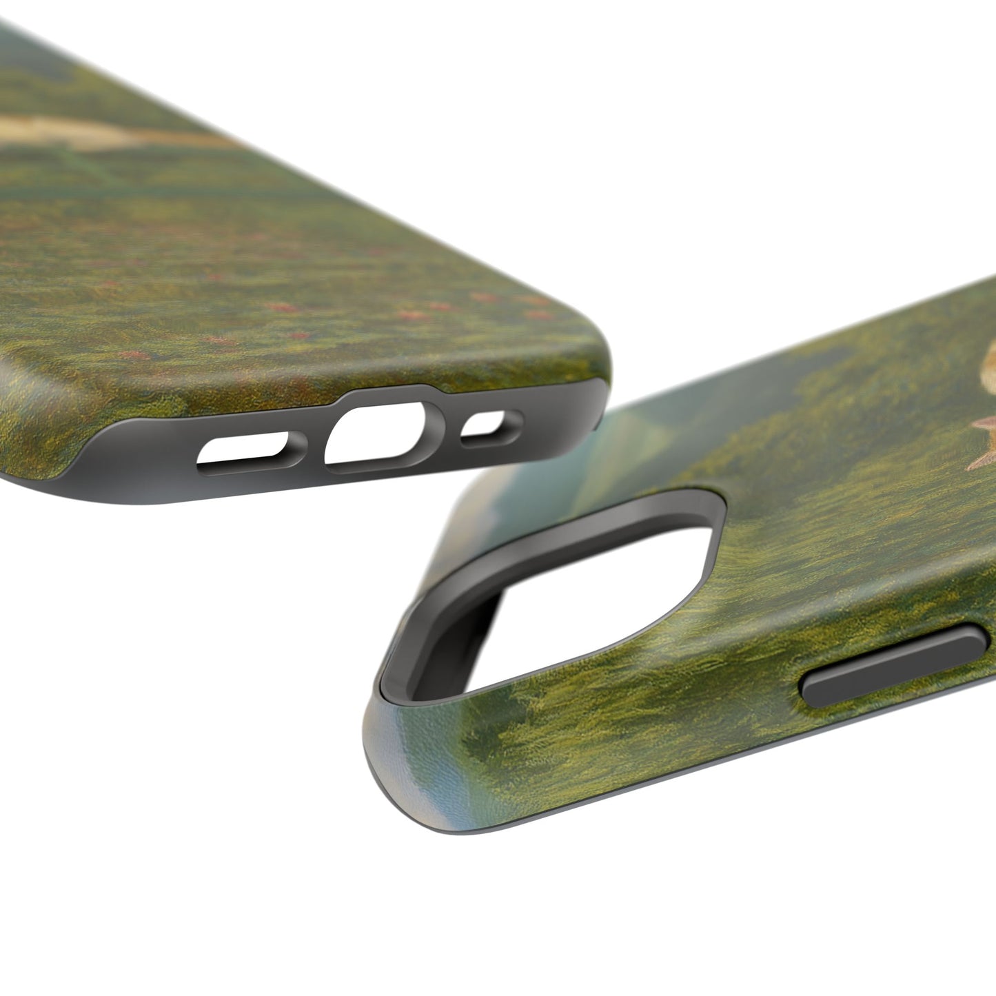 Sleeping Cat on the Japanese Bridge – Monet Inspired – iPhone 16, 15, 14, 13 – MagSafe Magnetic Tough Case by HitStickers