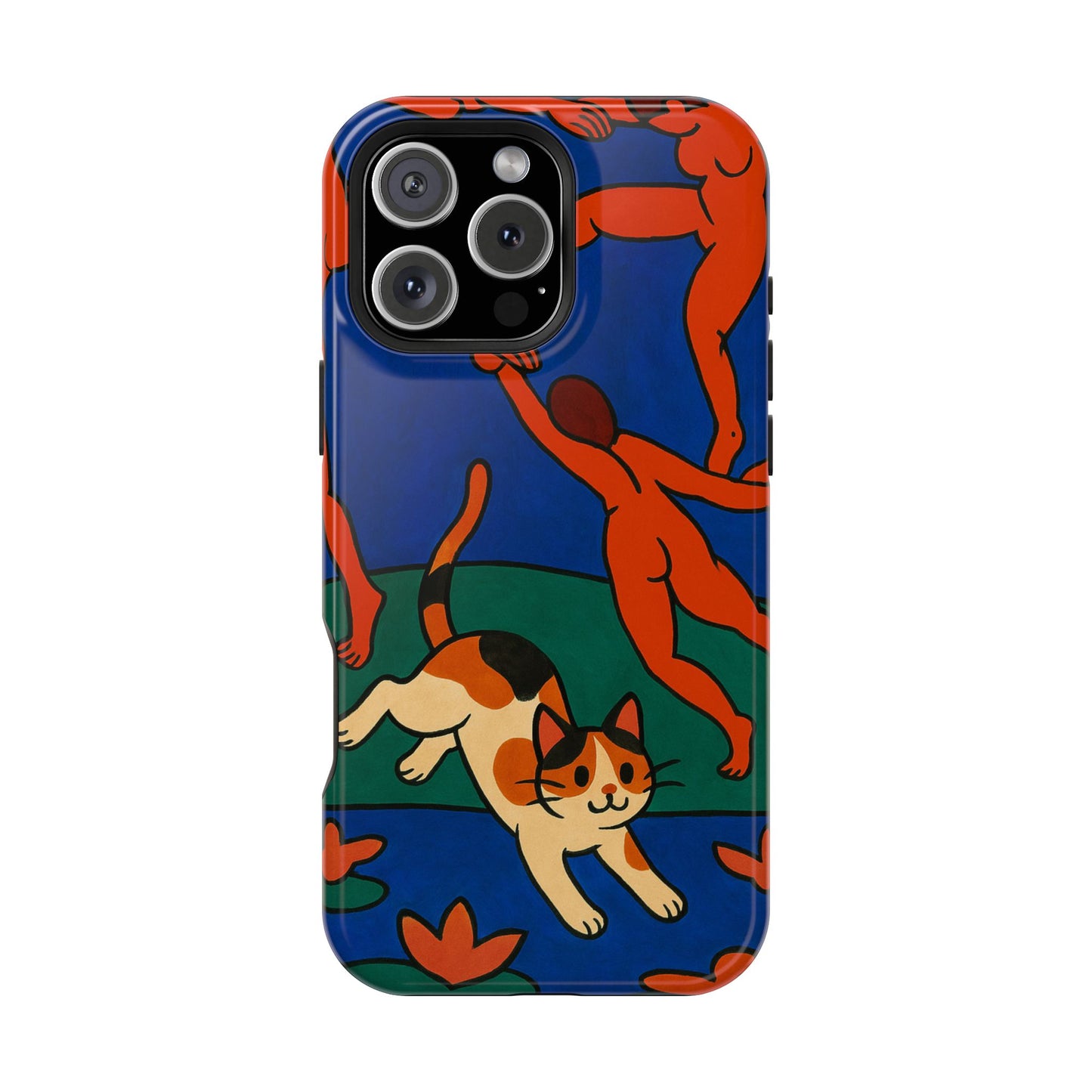 Dancing with the Cat – Matisse Inspired – iPhone 16, 15, 14, 13 – MagSafe Magnetic Tough Case by HitStickers