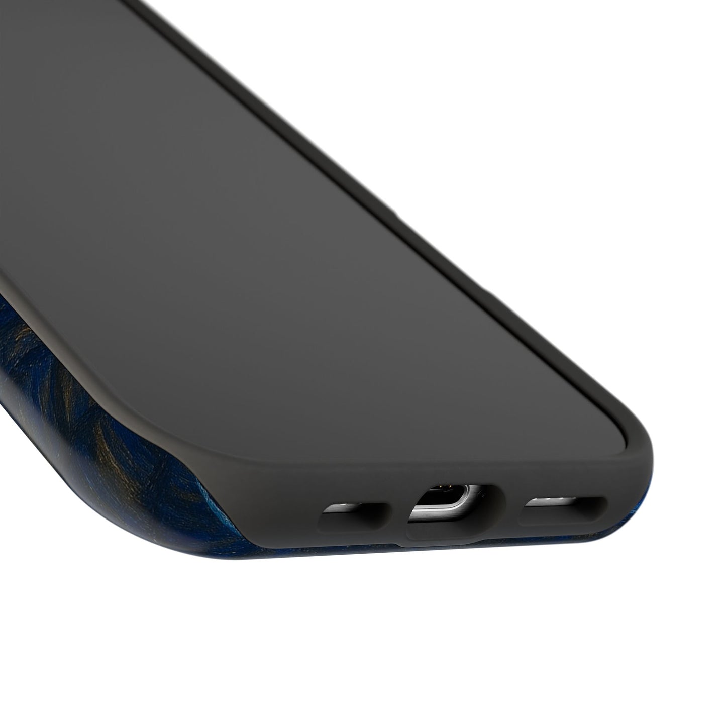 Starry Night Cat – Van Gogh Inspired – iPhone 16, 15, 14, 13 – MagSafe Magnetic Tough Case by HitStickers