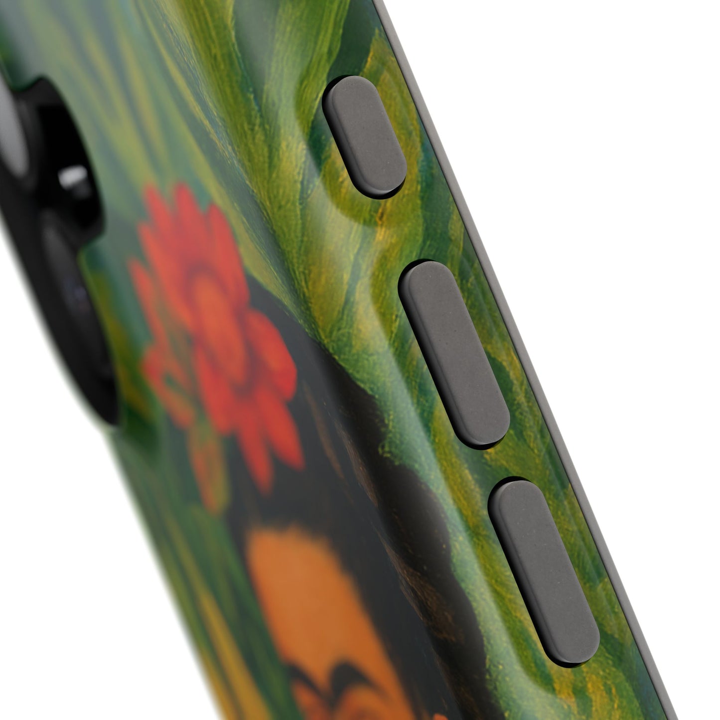 Frida & the Black Cat – Kahlo Inspired – iPhone 16, 15, 14, 13 – MagSafe Magnetic Tough Case by HitStickers