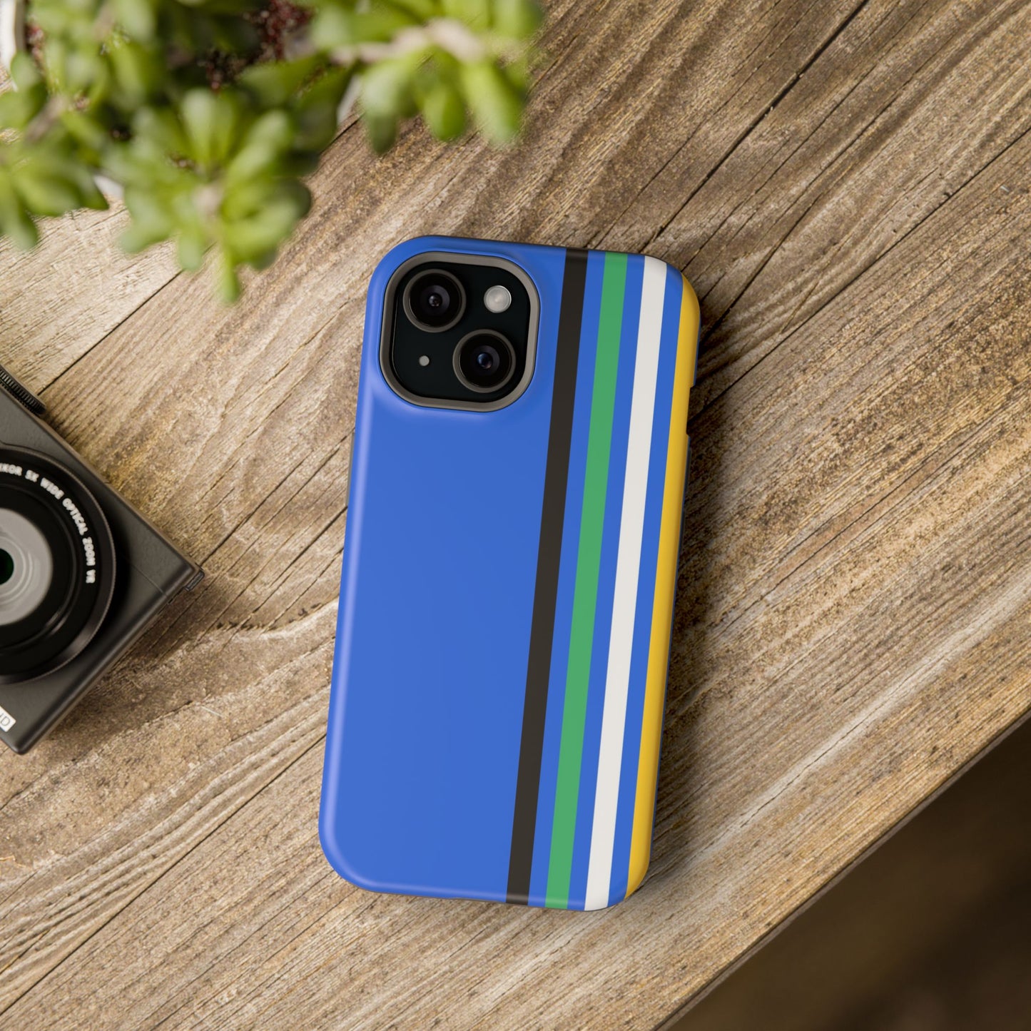 Electric Stripes iPhone 16, 15, 14, 13 - MagSafe Magnetic Tough Case by HitStickers