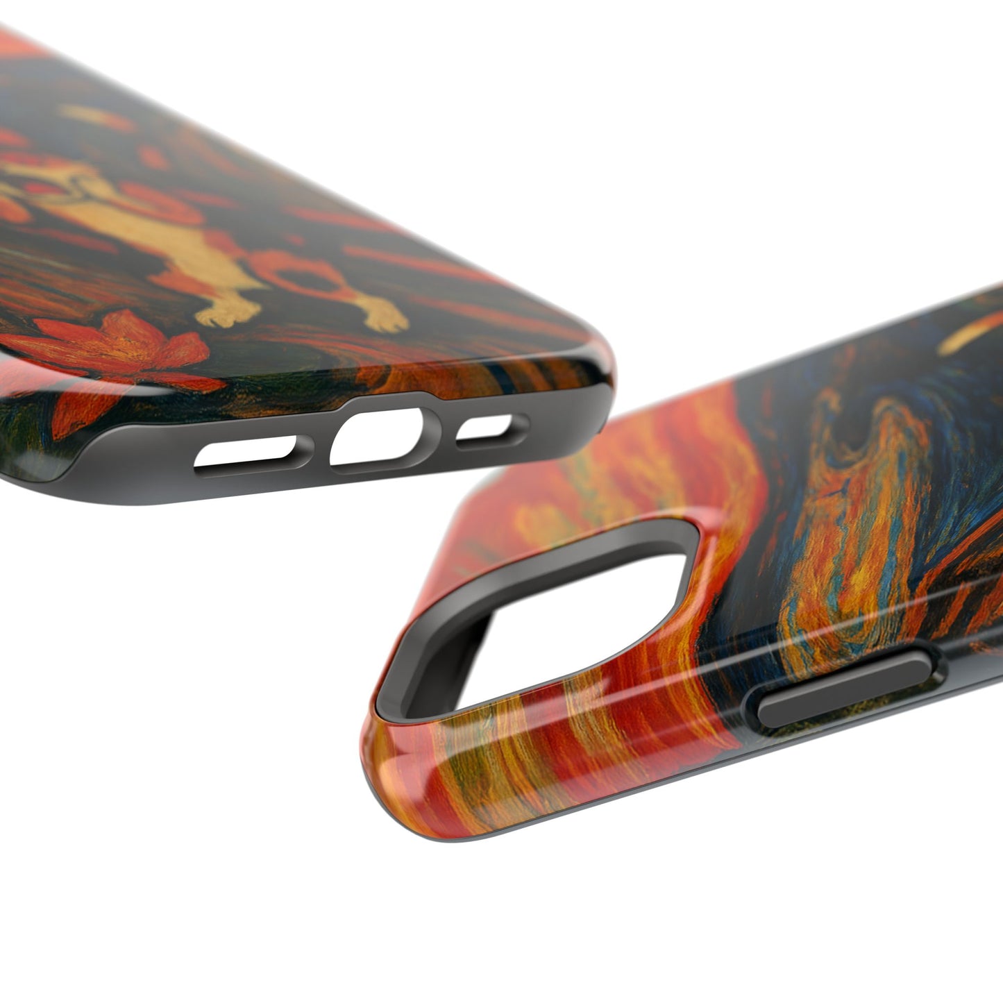 The Cat Scream – Munch Inspired – iPhone 16, 15, 14, 13 – MagSafe Magnetic Tough Case by HitStickers