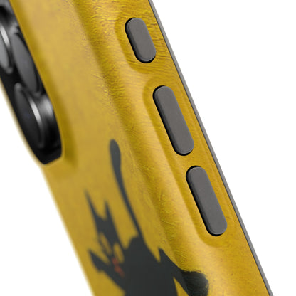 Mischievous Cat & Sunflowers – Van Gogh Inspired – iPhone 16, 15, 14, 13 – MagSafe Magnetic Tough Case by HitStickers