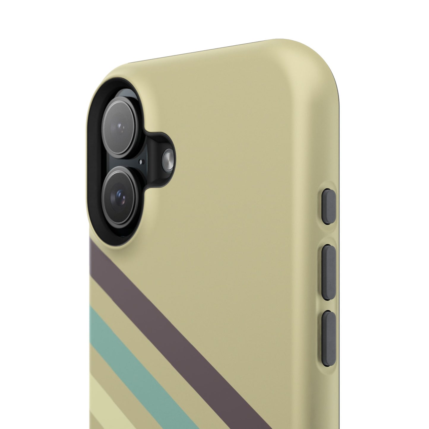 Retro Striped Case for iPhone 16, 15, 14, 13 - MagSafe Magnetic Tough Case by HitStickers