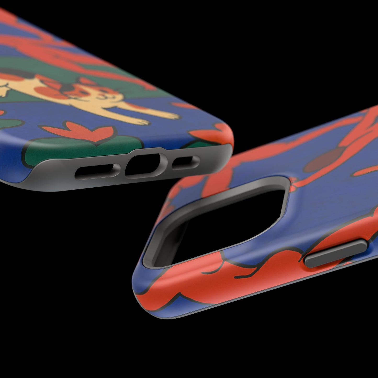 Dancing with the Cat – Matisse Inspired – iPhone 16, 15, 14, 13 – MagSafe Magnetic Tough Case by HitStickers