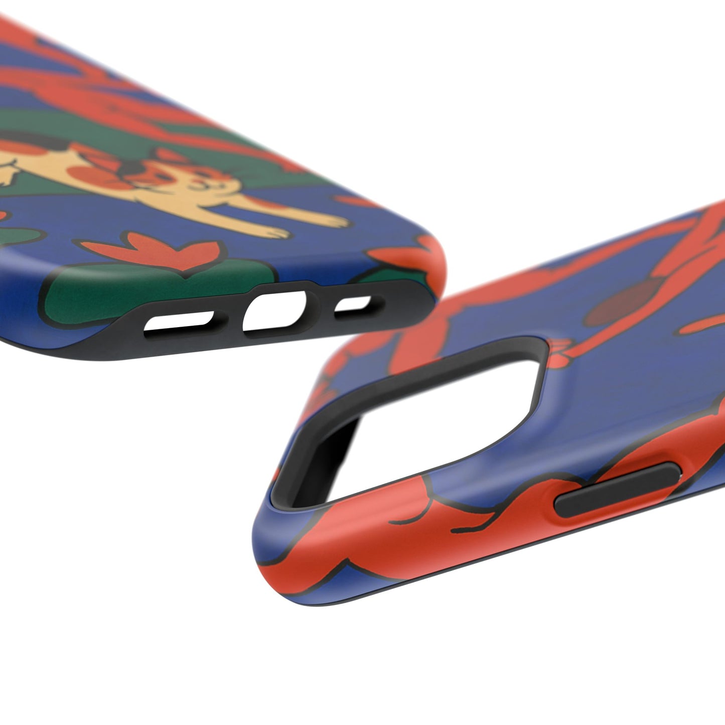 Dancing with the Cat – Matisse Inspired – iPhone 16, 15, 14, 13 – MagSafe Magnetic Tough Case by HitStickers