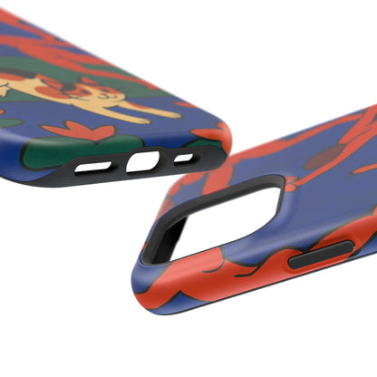 Dancing with the Cat – Matisse Inspired – iPhone 16, 15, 14, 13 – MagSafe Magnetic Tough Case by HitStickers