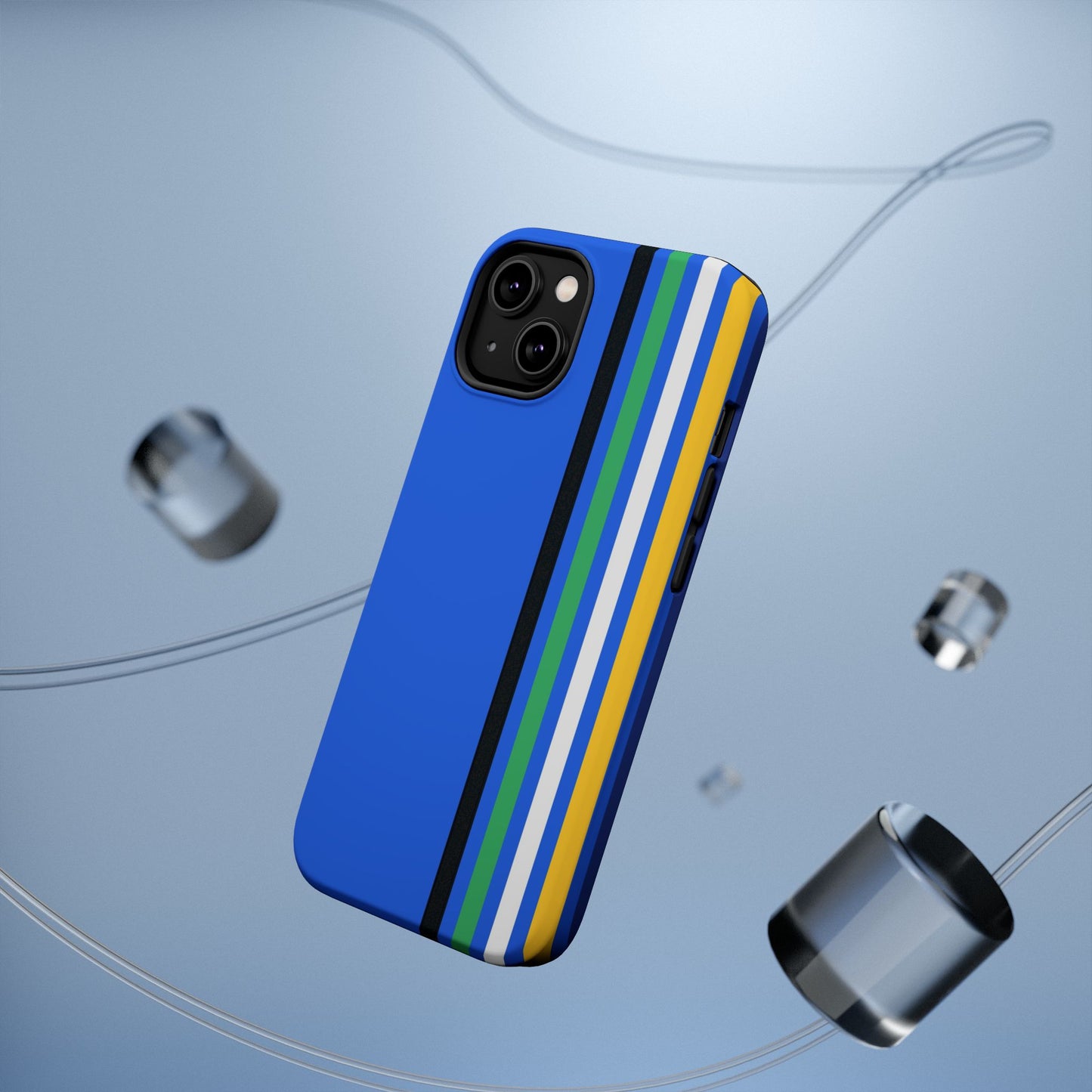 Electric Stripes iPhone 16, 15, 14, 13 - MagSafe Magnetic Tough Case by HitStickers