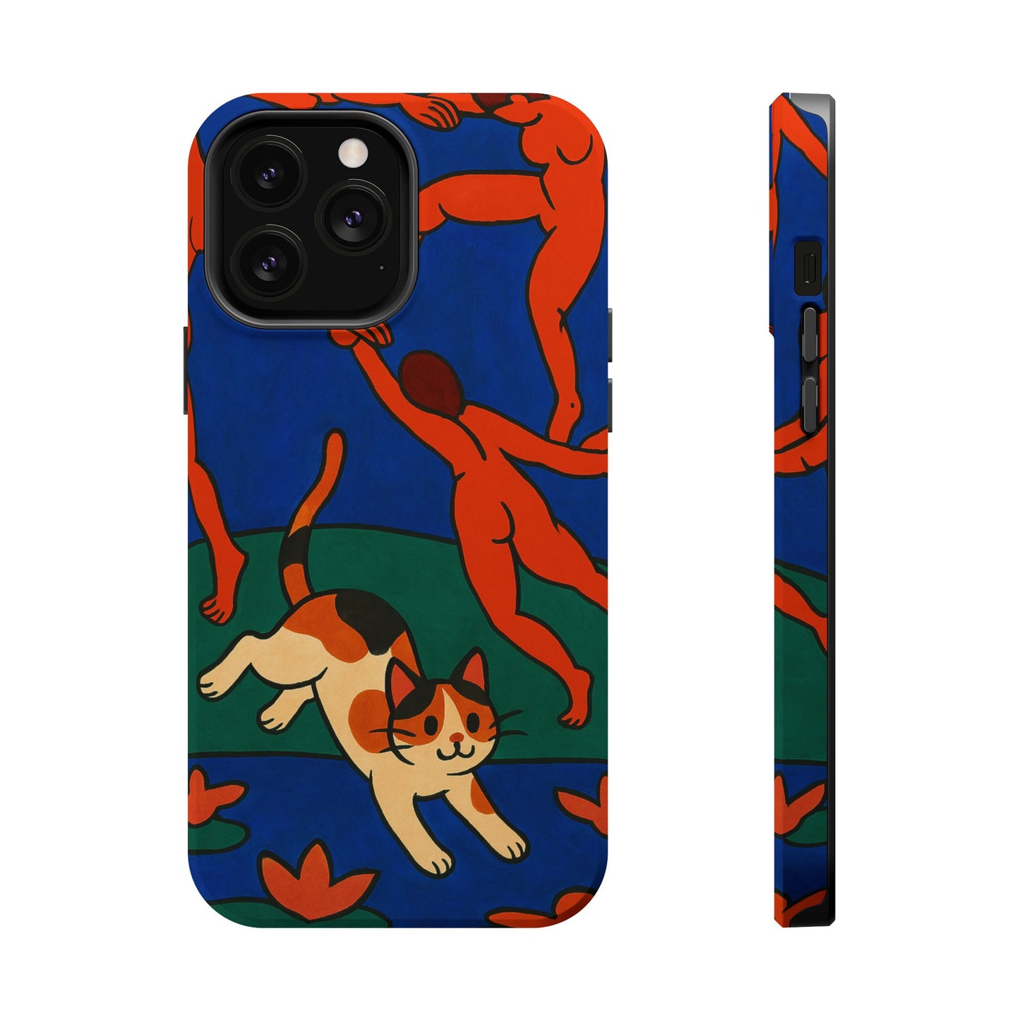Dancing with the Cat – Matisse Inspired – iPhone 16, 15, 14, 13 – MagSafe Magnetic Tough Case by HitStickers