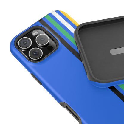 Electric Stripes iPhone 16, 15, 14, 13 - MagSafe Magnetic Tough Case by HitStickers