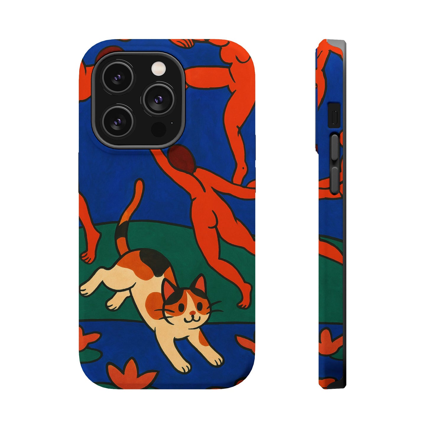 Dancing with the Cat – Matisse Inspired – iPhone 16, 15, 14, 13 – MagSafe Magnetic Tough Case by HitStickers