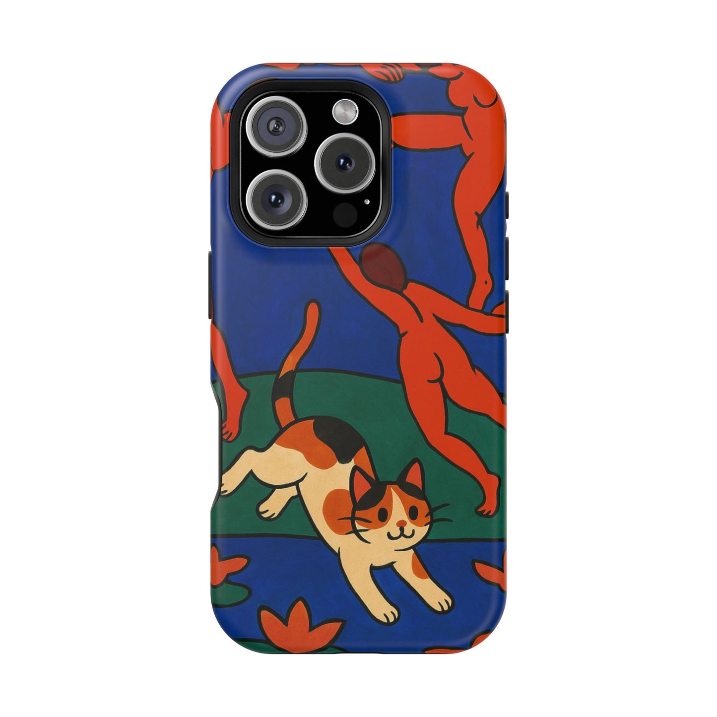 Dancing with the Cat – Matisse Inspired – iPhone 16, 15, 14, 13 – MagSafe Magnetic Tough Case by HitStickers