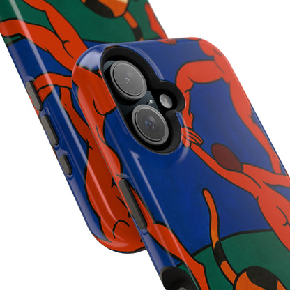 Dancing with the Cat – Matisse Inspired – iPhone 16, 15, 14, 13 – MagSafe Magnetic Tough Case by HitStickers
