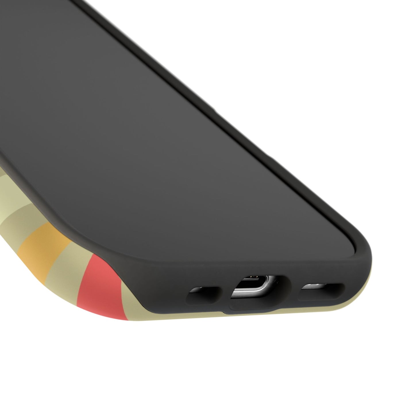 Retro Striped Case for iPhone 16, 15, 14, 13 - MagSafe Magnetic Tough Case by HitStickers