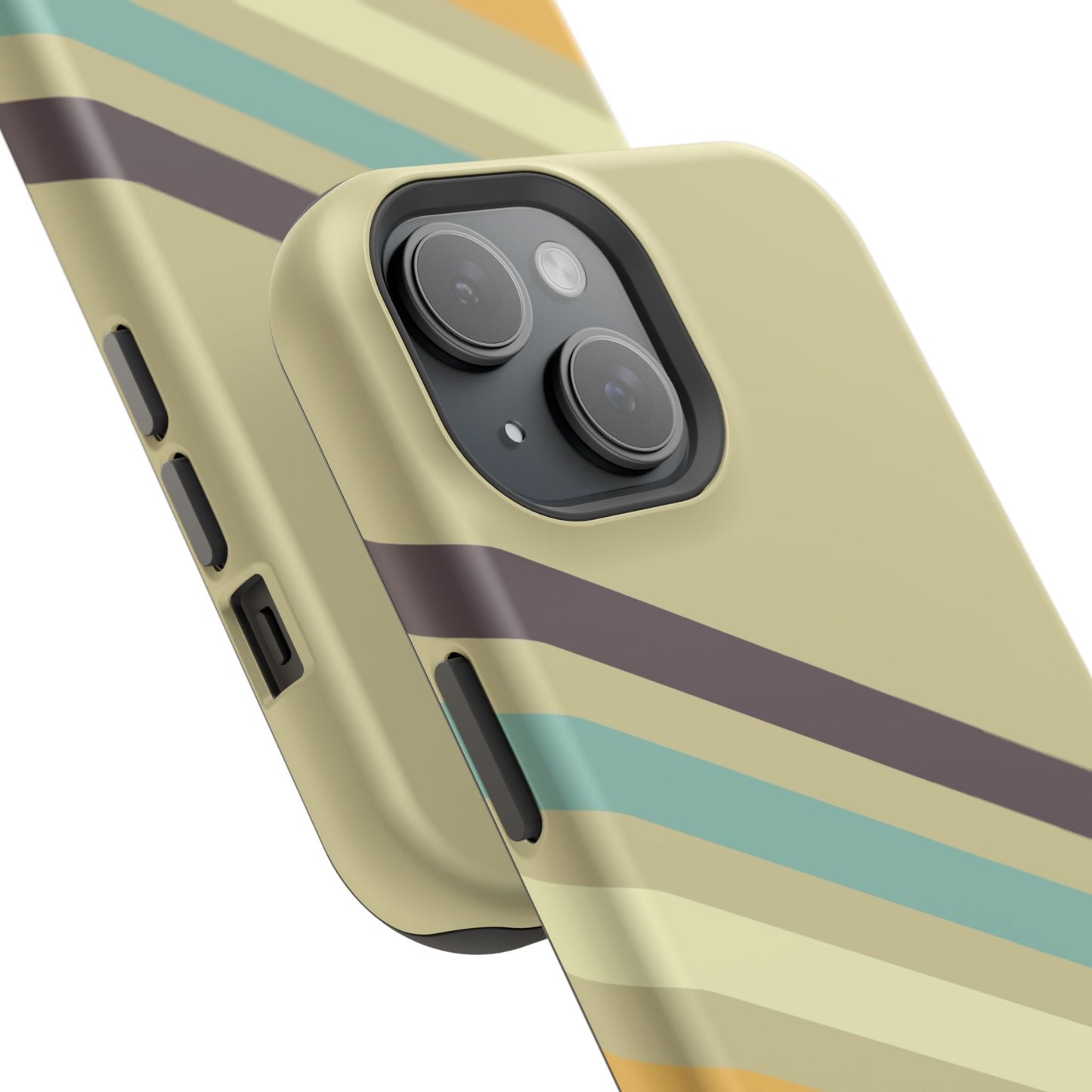 Retro Striped Case for iPhone 16, 15, 14, 13 - MagSafe Magnetic Tough Case by HitStickers