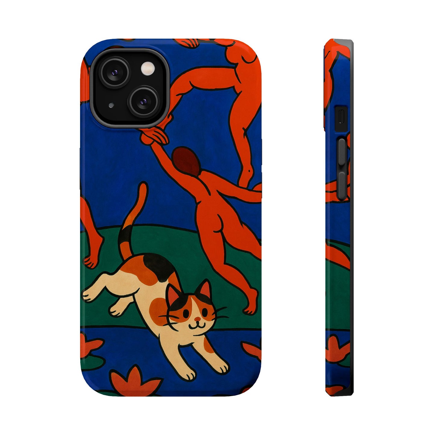 Dancing with the Cat – Matisse Inspired – iPhone 16, 15, 14, 13 – MagSafe Magnetic Tough Case by HitStickers
