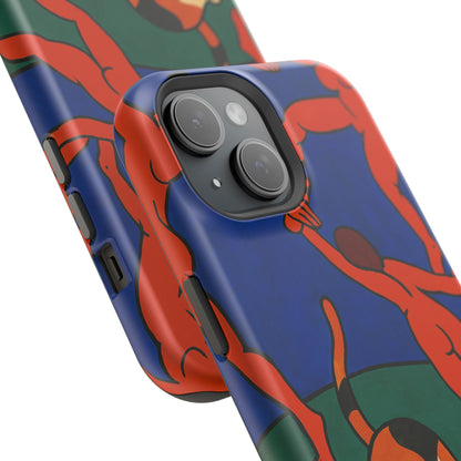 Dancing with the Cat – Matisse Inspired – iPhone 16, 15, 14, 13 – MagSafe Magnetic Tough Case by HitStickers